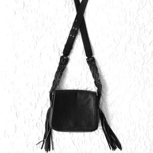 Rebecca Minkoff Leather Crossbody Bag with Fringe